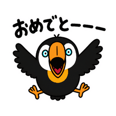 オニオオハシの全力おめでとう