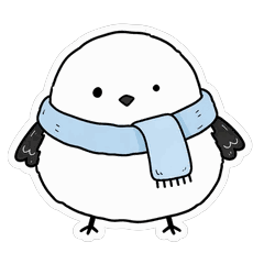 ふわふわ動くシマエナガ
