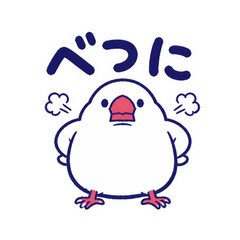 ツンつん白文鳥