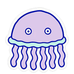 動くふわふわクラゲ