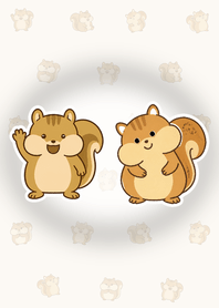 リスとどんぐりの森