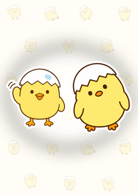 ひよこのはじめての朝